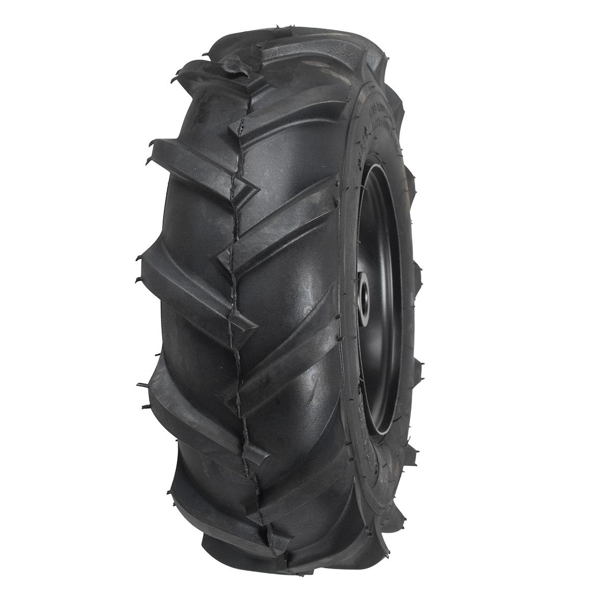 Koło z oponą lewe CEDRUS glebogryzarka GL03 kpl 13x5.00-6 130795 - widok z boku