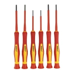 DEDRA 06B040 6PCS SET OF PRECISION INSULATED SCREWDRIVERS