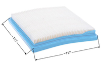 B&S air filter flat carton 3.5-4HP dimension 117x117x20 vertical shaft 8R02-08