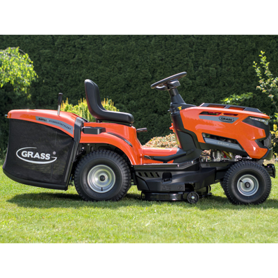 TRAKTOR GRASS GR86H TRAKTOREK OGRODOWY DO TRAWY Z TYLNYM WYRZUTEM KOSIARKA SAMOJEZDNA SPALINOWA DO TRAWY HYDROSTAT 86cm Loncin 352 