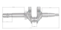 Zongshen Xp200 6.5Hp 22.2mm crankshaft 100003818