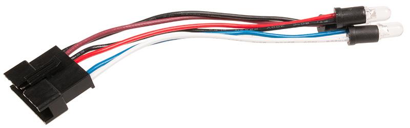 Lampka panelu Loncin LC3000i LC2000i 283730006-0003 – wiązka z dwiema diodami LED i złączem