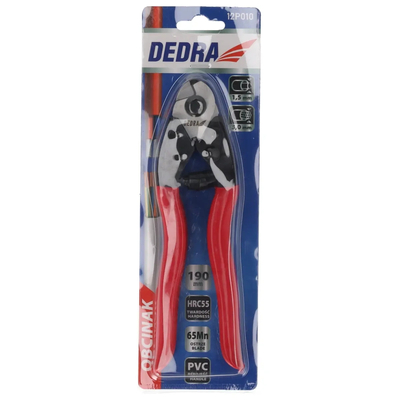 DEDRA 12P010 Nůžky na lana a ocelové dráty 190 mm, nůžky na kabely