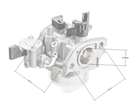 Gaźnik Loncin G200F zamiatarka ZM02 ZM04 ZM06 CZĘŚĆ ORYGINALNA 170021087-0001