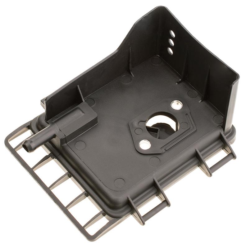 Podstawa filtra powietrza Cedrus Y139V 480399 – widok z góry, króciec dolotowy i gniazda mocujące