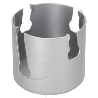 DEDRA 08X076 Univerzální vrták TCT s karbidovým ostřím, 76 mm, 5/8'', HM korunka do dřeva, kovu a PVC