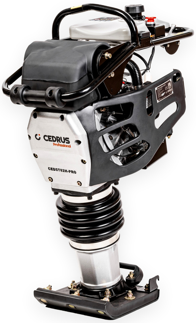 CEDRUS ST82H-PRO ZAGĘSZCZARKA SKOKOWA DO GRUNTU STOPA WIBRACYJNA HONDA UBIJARKA PŁYTOWA SKOCZEK 85kG + KOŁA TRANSPORTOWE GRATIS CEDRUS PROFESSIONAL CEDST82H-PRO - OFICJALNY DYSTRYBUTOR - AUTORYZOWANY DEALER CEDRUS