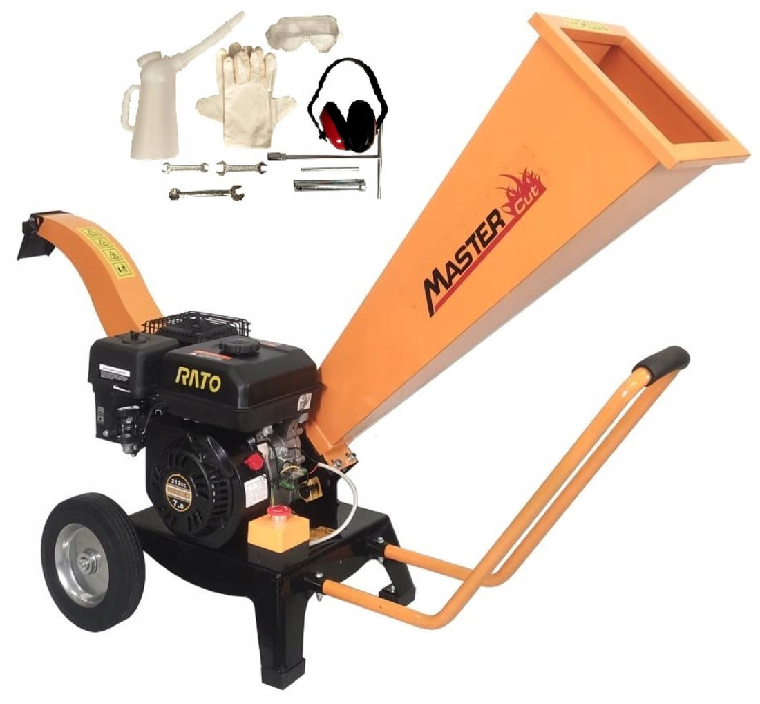 MASTERCUT GBK-70-1 Rozdrabniacz Spalinowy Rebak do Gałęzi 6cm 7KM
