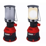 DEDRA 31A005 Lampa turystyczna gazowa z zapłonem PIEZO 80W, latarnia kempingowa biwakowa