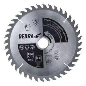 DEDRA H400100 Piła tarczowa do drewna 400x30 100Z WIDIA tarcza węglikowa