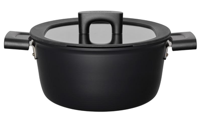 Fiskars Hard Face garnek 3.5 l z pokrywką, garnek do gotowania 1052227