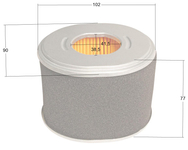 Loncin air filter kpl. G240F G270F ORIGINAL PART 180100038-0001