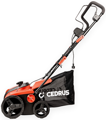 CEDRUS WE38 GREEN AREATOR 2-in-1 AERATOR + 2 ROLLERS 1800W / 38cm CEDWE38 - EWIMAX - OFFICIAL DISTRIBUTOR - AUTHORIZED DEALER CEDRUS