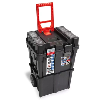 DEDRA N0201 warsztat na kółkach skrzynka narzędziowa mobilna organizer kufer 450x350x645