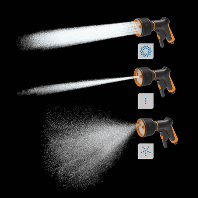 Fiskars Comfort 1065483 pistolet zraszający 3‑funkcyjny do węża ogrodowego