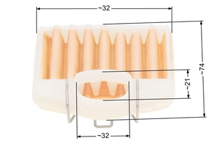 Husqvarna air filter 362/365/371;72 8R02-68