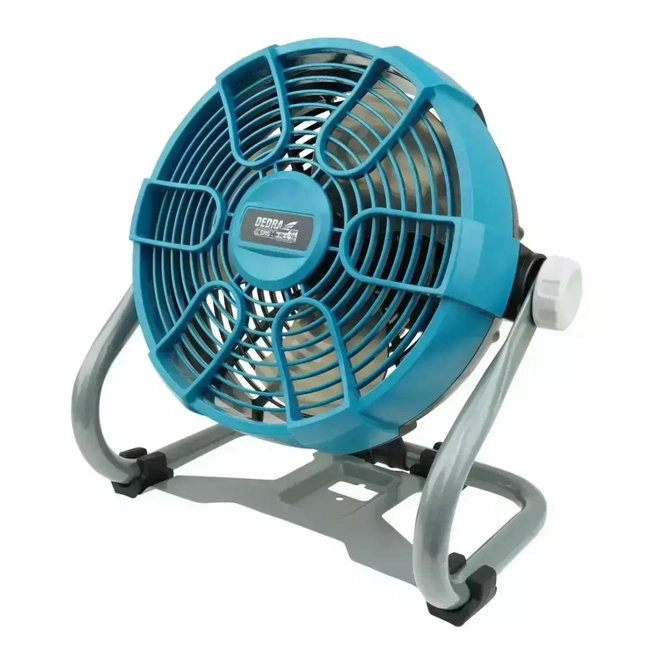 18V AKUMULÁTOROVÝ VENTILÁTOR DEDRA DED7074 230MM / 9", 2 RYCHLOSTI, NASTAVITELNÝ SMĚR FOUKÁNÍ, MOŽNOST ZAVĚŠENÍ