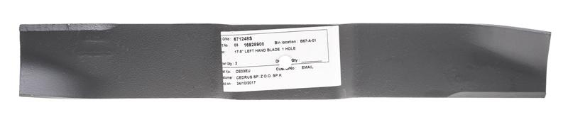Nóż kosiarki Ariens deck 122cm XRD IBS lewy CZĘŚĆ ORYGINALNA 16928900