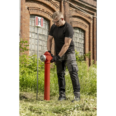 Šedé pracovní kalhoty s elastanem M/50, 240 g/m2