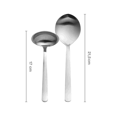 Fiskars Functional Form 1002959 zestaw do serwowania sałatek, warzyw i sosów