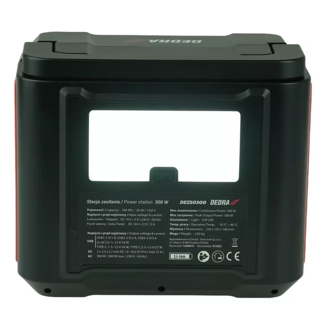 DEDRA DEZS0300 300/500W POWER STATION