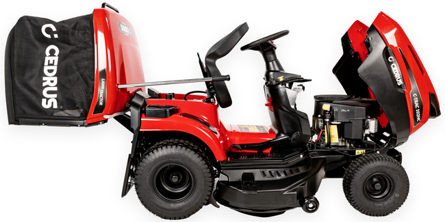 CEDRUS C-TRAC 102HC Rear-Dump Self-Propelled Lawn Mower HYDROSTAT 102cm 2 CYLINDRES C-TRAC-102HC EWIMAX OFFICIAL DISTRIBUTOR - AUTHORIZED DEALER CEDRUS