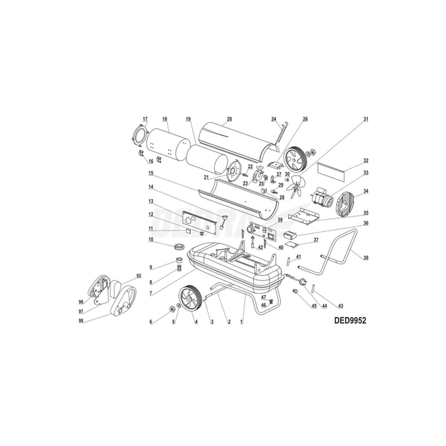 YD-8050 20KW DEDRA MOTOR