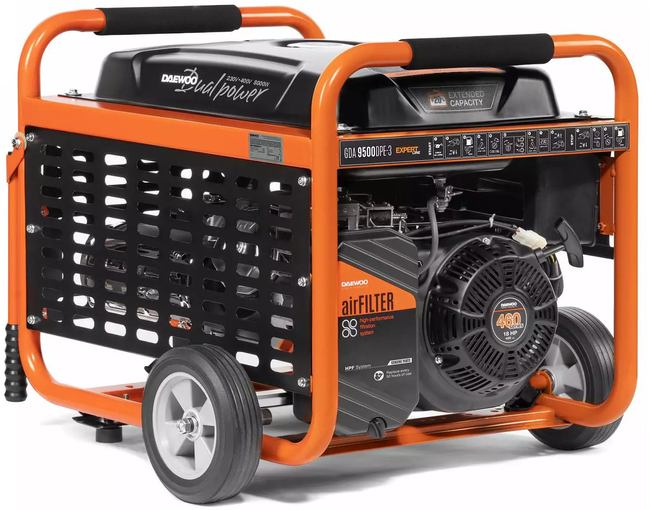 DAEWOO GDA 9500DPE-3 AGREGAT GENERATOR PRĄDOTWÓRCZY DAEWOO GDA 9500DPE-3 DUAL POWER ROZRUSZNIK , 1x32A, 1x16A 380V AVR 8kW  - OFICJALNY DYSTRYBUTOR DAEWOO