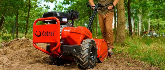 CEDRUS GL03 PRO-LC GLEBOGRYZARKA SPALINOWA Z NAPĘDEM OGRODOWA PRZECIWBIEŻNA KULTYWATOR 6.5KM / 45cm LONCIN G200F GL03 - EWIMAX - OFICJALNY DYSTRYBUTOR - AUTORYZOWANY DEALER CEDRUS