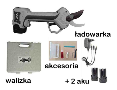 KAMIKAZE KV295 CORDLESS SECATEURS HEDGE TRIMMER GARDEN HAND PRUNING SHEARS SHRUBS BUSHES PLANTS BRANCHES