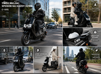 SKUTER ELEKTRYCZNY CEDRUS By LUYUAN C-GO-5B-MB5 AKUMULATOROWY E-SKUTER MOTOR MOTOREK MOTOCYKL MOTOROWER Czarny - OFICJALNY DYSTRYBUTOR - AUTORYZOWANY DEALER CEDRUS