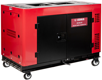 CEDRUS DG12E-3F GENERÁTOR GENERÁTOR 12kW / 20 hp 230/400V AVR TICHÁ VERZE CEDRUS 12 kW KD292FA DIESEL