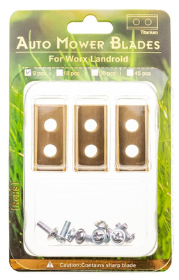 Robotická sekačka Worx Landroid Titanium s 9 kusy nožů. A00011