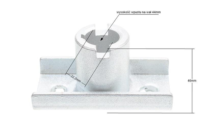 Adapter kosiarki NAC Krysiak Lider Faworyt GYK46 GYK51 wał 22.2mm NZ328