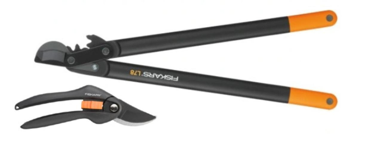 Fiskars Sekator nożycowy hook L78 PowerGear 112590 + sekator ręczny SingleStep P26