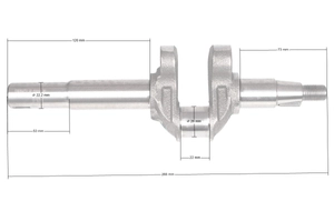 Loncin klikový hřídel LC1P65FE-2 rozr. electr. ORIGINÁLNÍ DÍL 130290626-0001