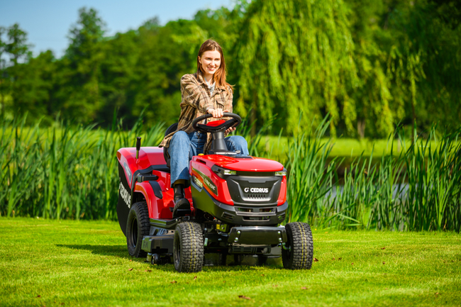 CEDRUS C-TRAC 92HC Rear-Dump Self-Propelled Lawn Mower with 92cm HYDROSTAT RECYCLING VELOPMENTS C-TRAC-92HC EWIMAX OFFICIAL DISTRIBUTOR - AUTHORIZED DEALER CEDRUS
