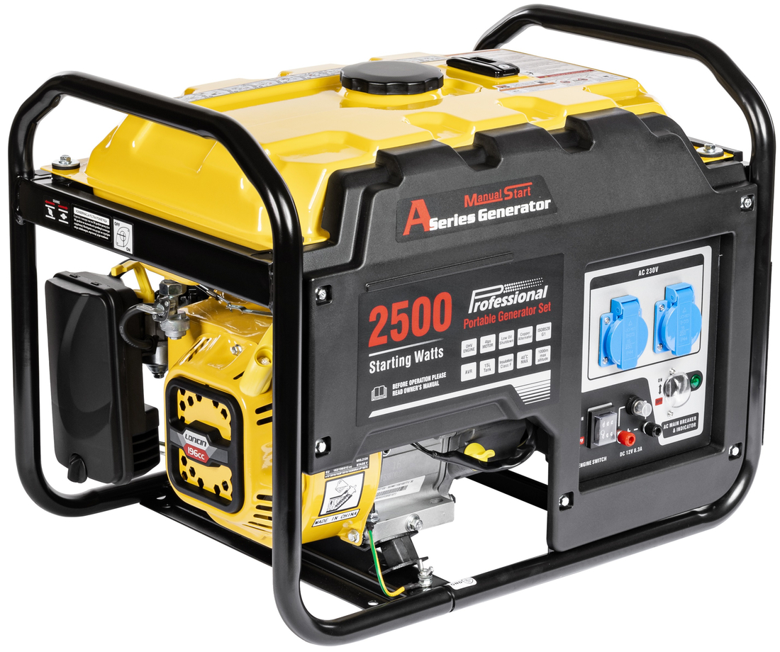 LONCIN LC2500-AS MOCNY AGREGAT GENERATOR PRĄDOTWÓRCZY 2x230V AVR 2,2kW - EWIMAX OFICJALNY DYSTRYBUTOR - AUTORYZOWANY DEALER LONCIN