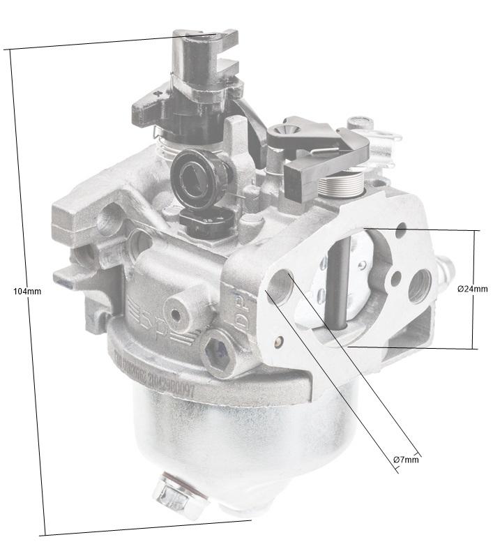 Gaźnik Loncin LC1P61FA – wymiary 2