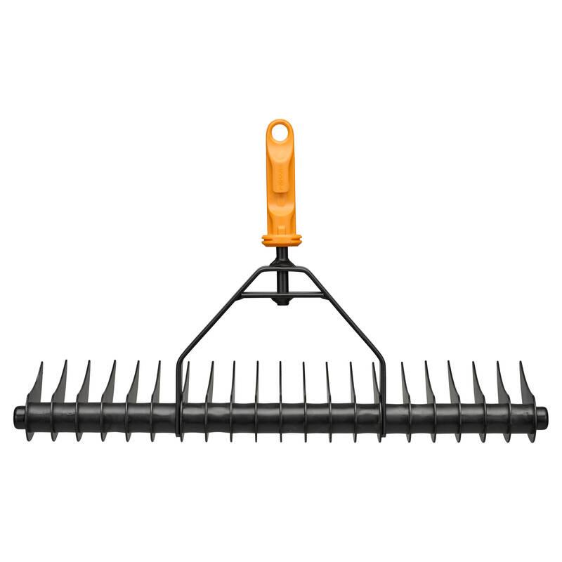 Fiskars OneClick 1080679 skareator ręczny do trawy, metalowy wertykulator