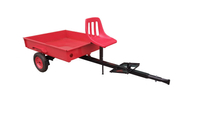 TRAILER WITH SEAT GARDEN HAULER GARDEN CART FOR SOIL PLANTER WITH HANDLE TYPE "TRIUNFO"