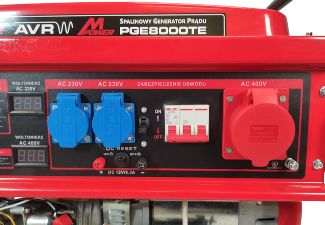 MASTERCUT PGE8000TE AGREGAT PRĄDOTWÓRCZY GENERATOR PRĄDU 6,5KW 230/400V 18KM ESTART