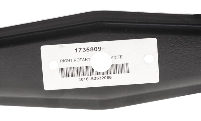 Nóż kosiarki Simplicity deck 40 cali Regent prawy CZĘŚĆ ORYGINALNA 1735809