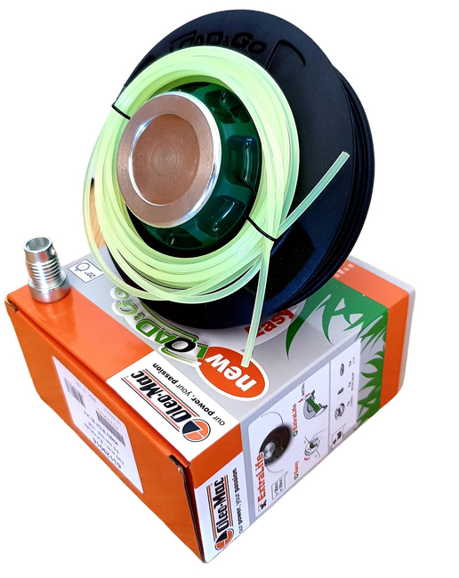 OLEO-MAC LOAD&GO 130mm x 3mm EXTRALIFE M10x1.25 LHF BLADING HEAD with metal knob EFCO 63129015 - OFFICIAL DISTRIBUTOR - AUTHORIZED DEALER OLEO MAC