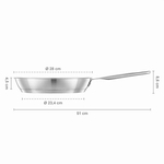 Fiskars All Steel Pure 1065628 patelnia 28 cm stal nierdzewna bez powłoki
