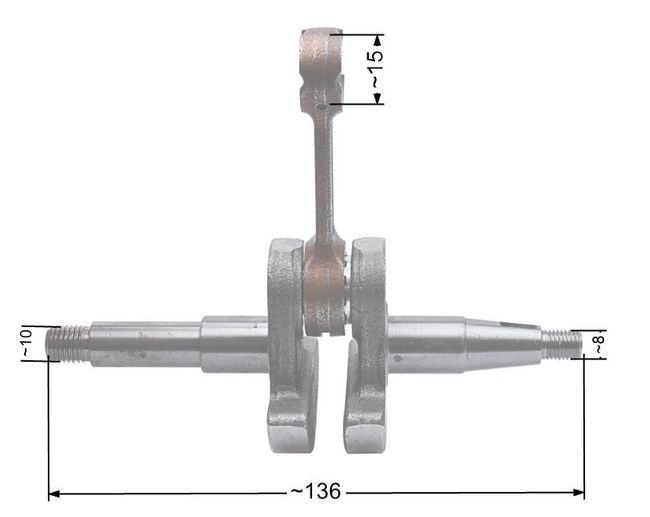 Klikový hřídel NAC CS4500 CS5200 tržní pily NZ309