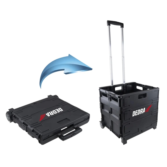 FOLDING WORKSHOP CART, BOX 43X38X41.5 CM - DEDRA N1000