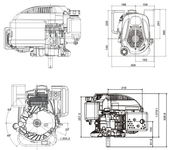 SILNIK LONCIN LC1P70FC-G DO KOSIARKI SPALINOWY BENZYNOWY 6.5 KM 196 cm3 WAŁ PIONOWY WALCOWY 22,2x55mm MOTOR HONDA ,VANGUARD , B&S , BRIGGS & STRATTON, KOHLER, KAWASAKI