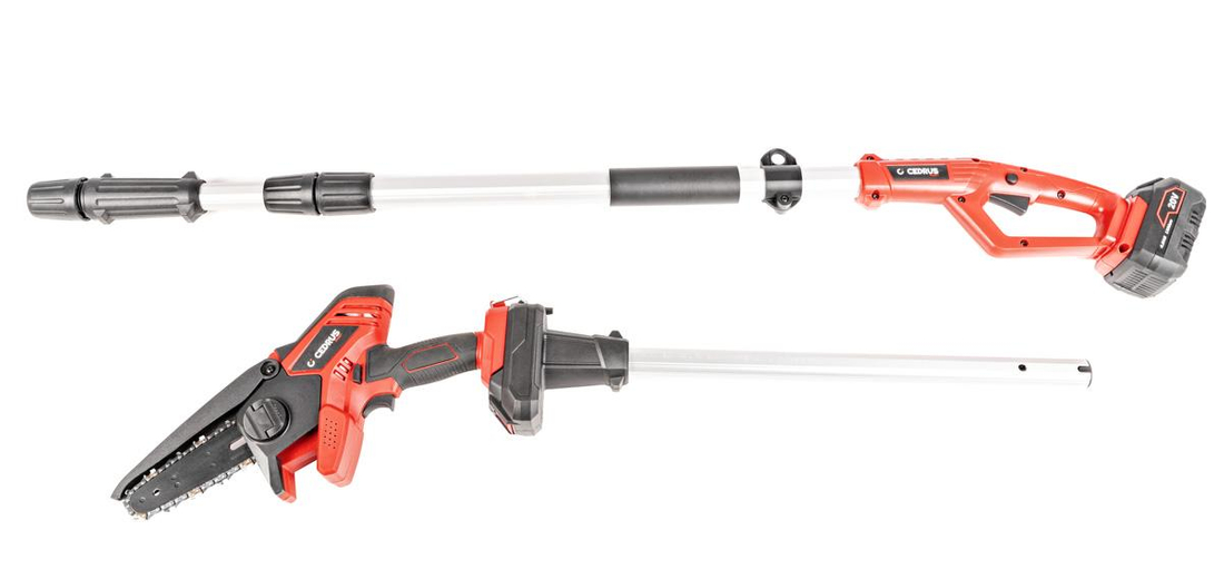 Zestaw przedłużka + pilarka Cedrus CHS100Li MINI
