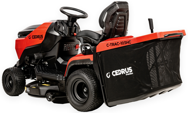 CEDRUS C-TRAC 103HC PREMIUM LUX Rear-Dump Self-Propelled Lawn Mower HYDROSTAT 102cm 2 CYLINDRES C-TRAC-103HC EWIMAX OFFICIAL DISTRIBUTOR - AUTHORIZED CEDRUS DEALER